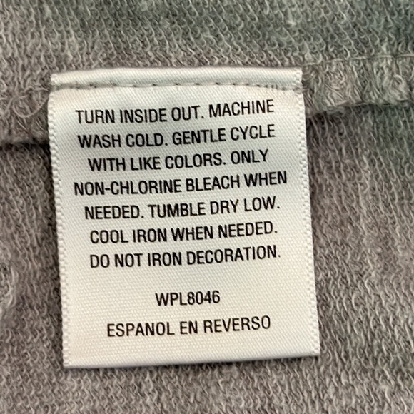 Style & Co Sport Women’s Glitter Deer Crewneck Sweatshirt Plus Size XXL Gray - Picture 9 of 10